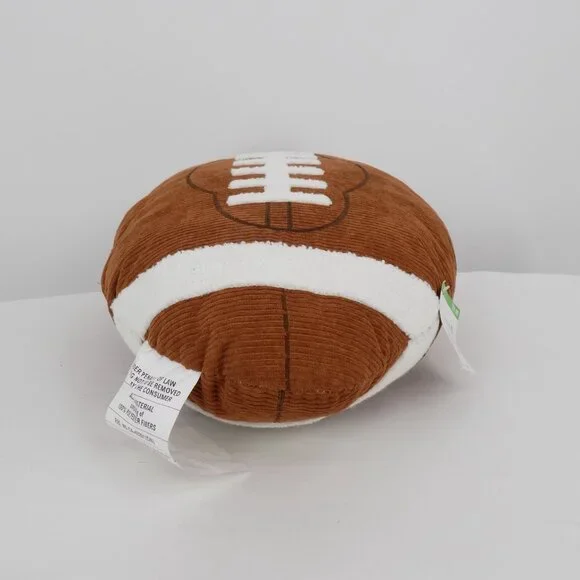 Football Pillow Celebrate it Tailgate Sports Home Decor 17.5" x 11" Brown White - Picture 6 of 9